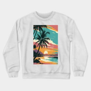 Sunset at the beach Crewneck Sweatshirt